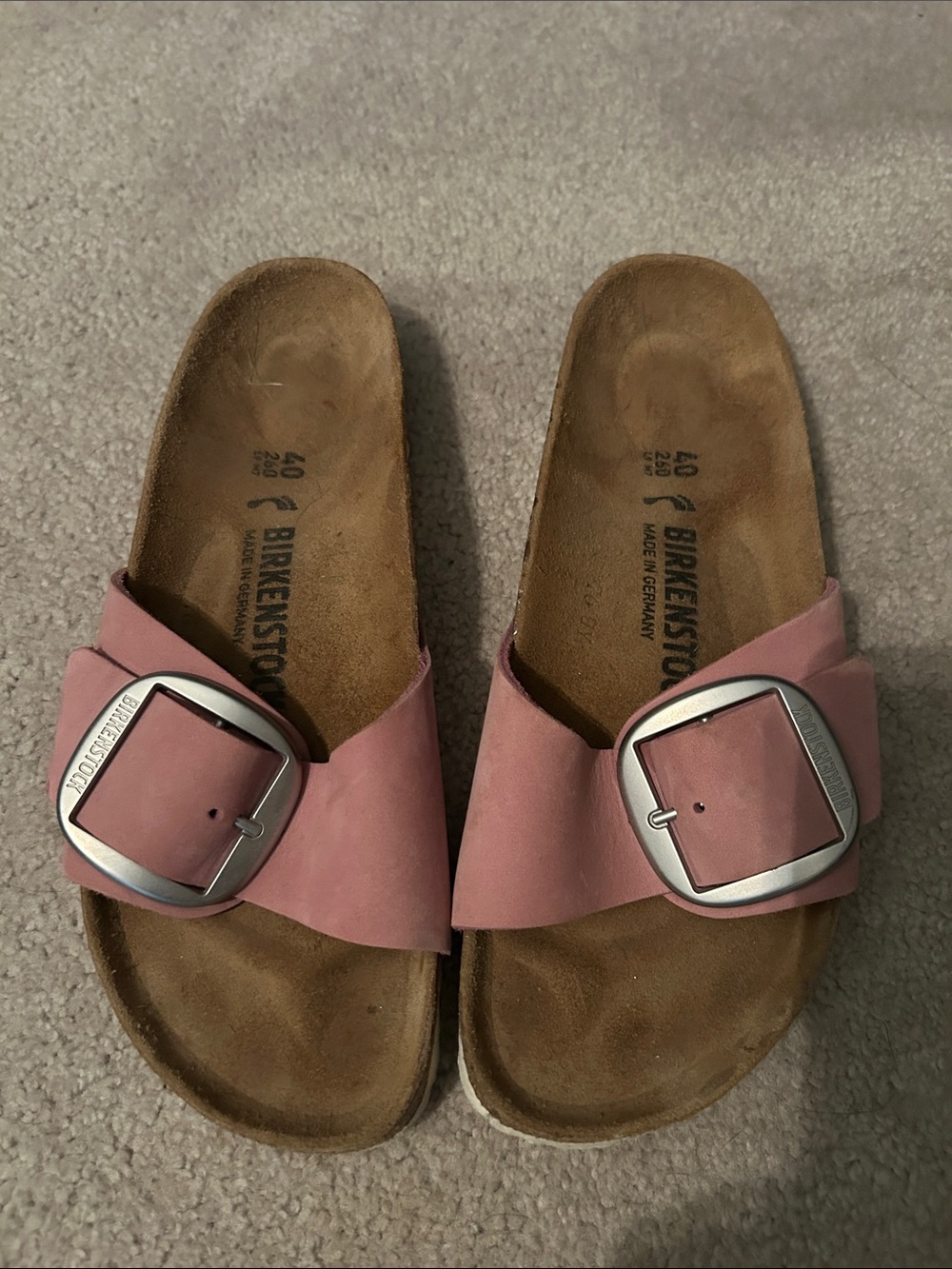 Birkenstock Madrid Big Buckle Sandals - Dusty Pink